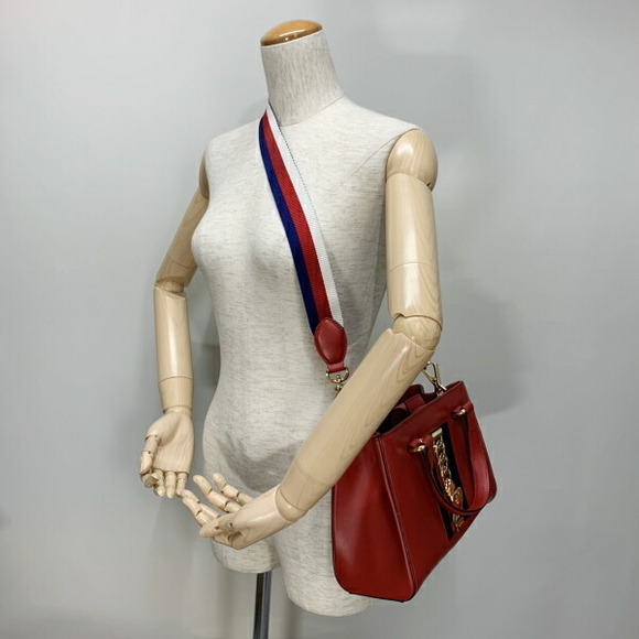 Gucci Sylvie Bag Red Calfskin - Picture 3 of 3